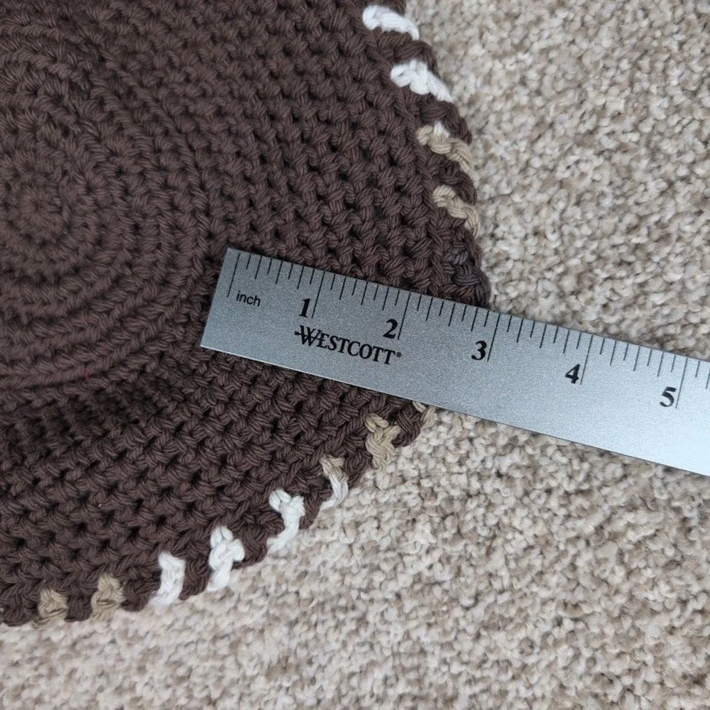 Handmade Crochet Bowl Cozy Multi Color‎ Coffee Mug Warmer Hot Pad